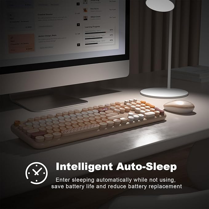 MOFII Wireless Keyboard and Mouse Combo, Full Size 2.4G Plug and Play