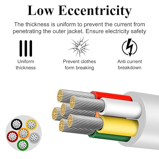 16 Gauge 6 Conductor Electrical Wire, 100FT Low Voltage 16/6 Tinned Copper