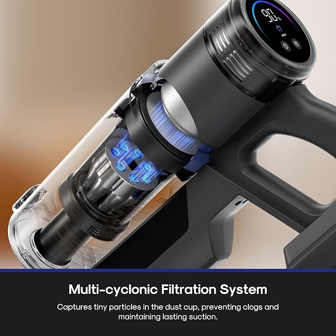 Eureka Cordless Vacuum Cleaner, Anti-Tangle Brushroll, Rechargeable Stick Vacuum