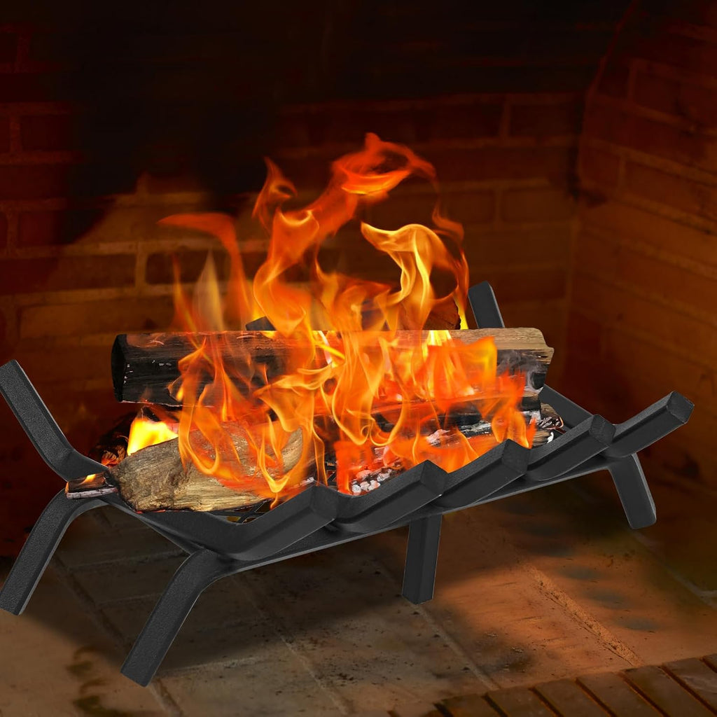 Good GAIN Fireplace Grate 20in Heavy Duty w/Ember Retainer,Fire Log Grates
