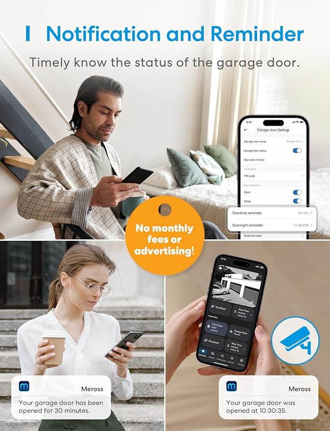 meross Smart Garage Door Opener Remote, Compatible