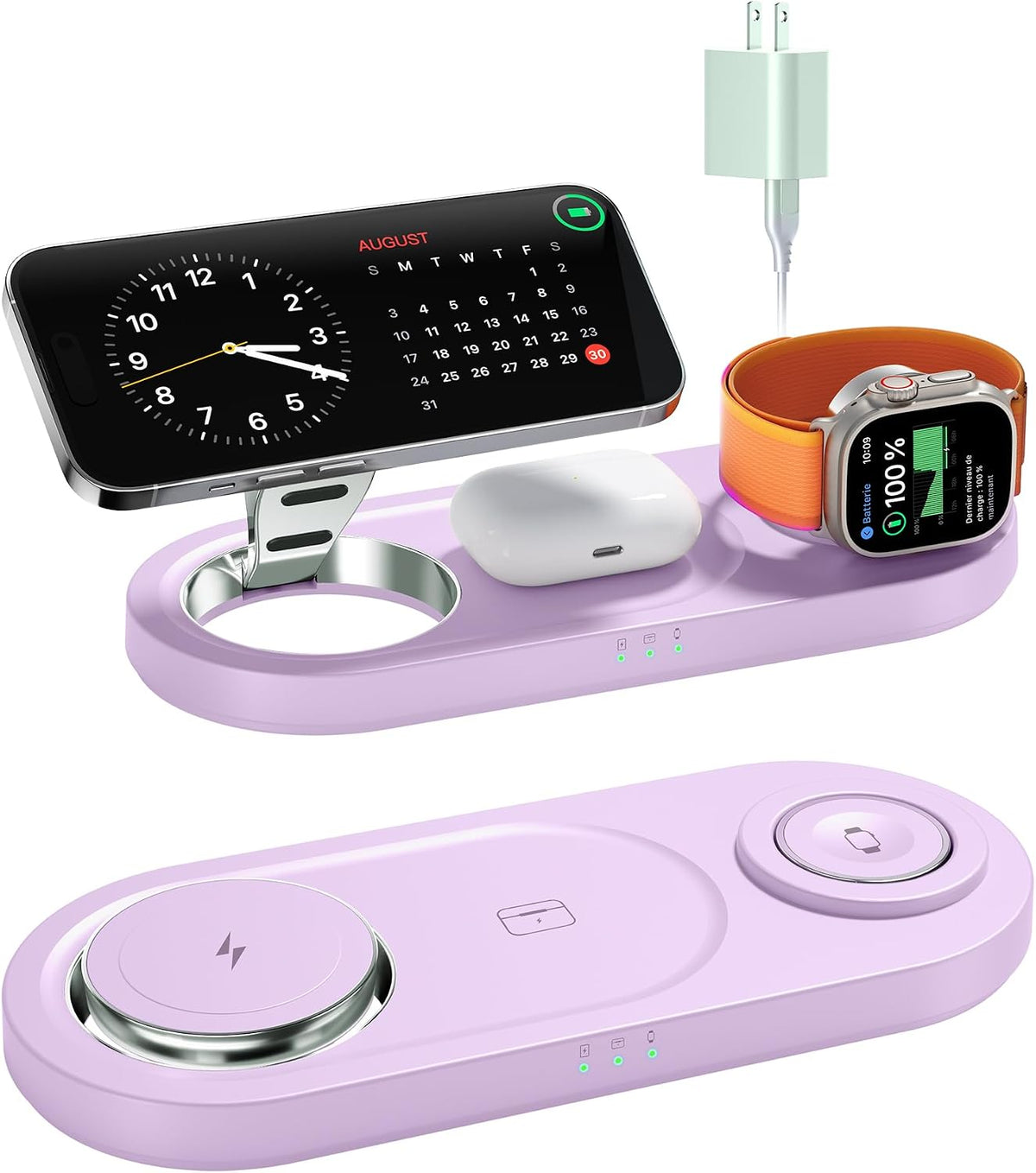 Upgraded 3 in 1 Wireless Charging Station