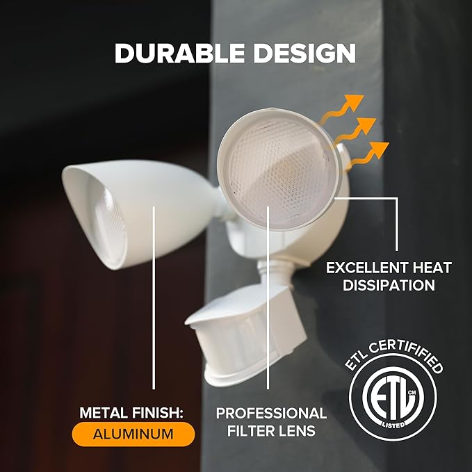 UME 2 Pack 32W 3500 Lumen LED Security Lights Motion Sensor Light Outdoor