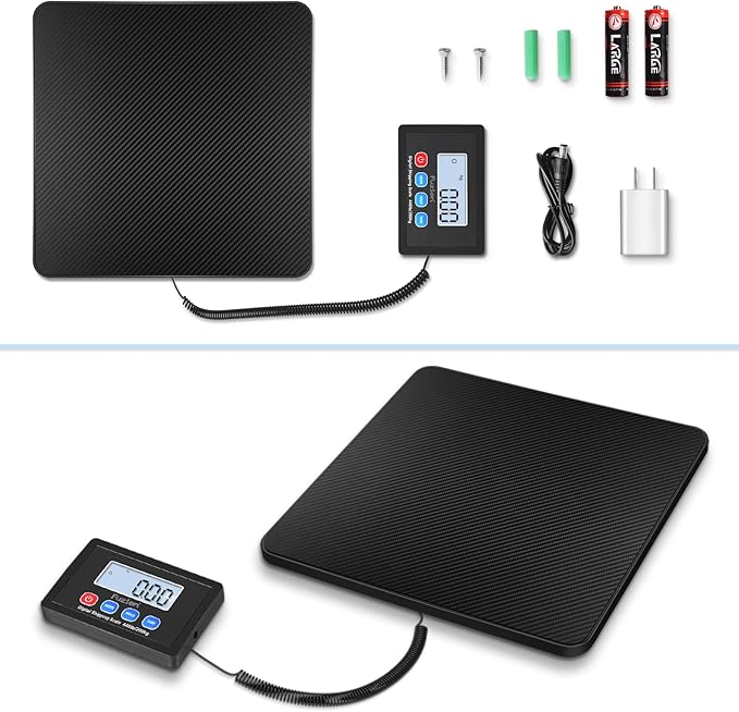 Fuzion Shipping Scale, 440LB x 10g High Accuracy Postal Scale, Hold/Tare