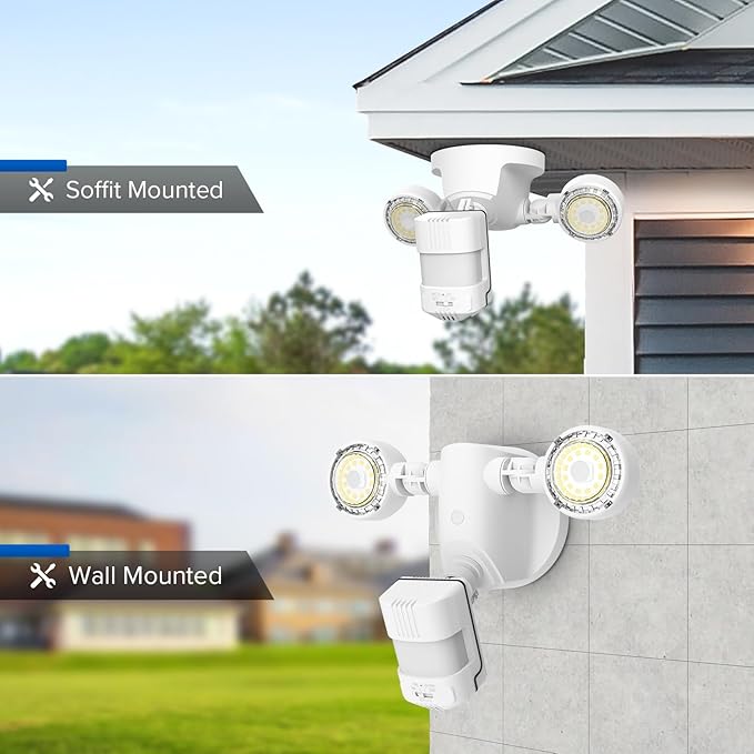 SANSI Upgraded 25W Motion Sensor Outdoor Lights 3000LM Flood Lights Outdoor