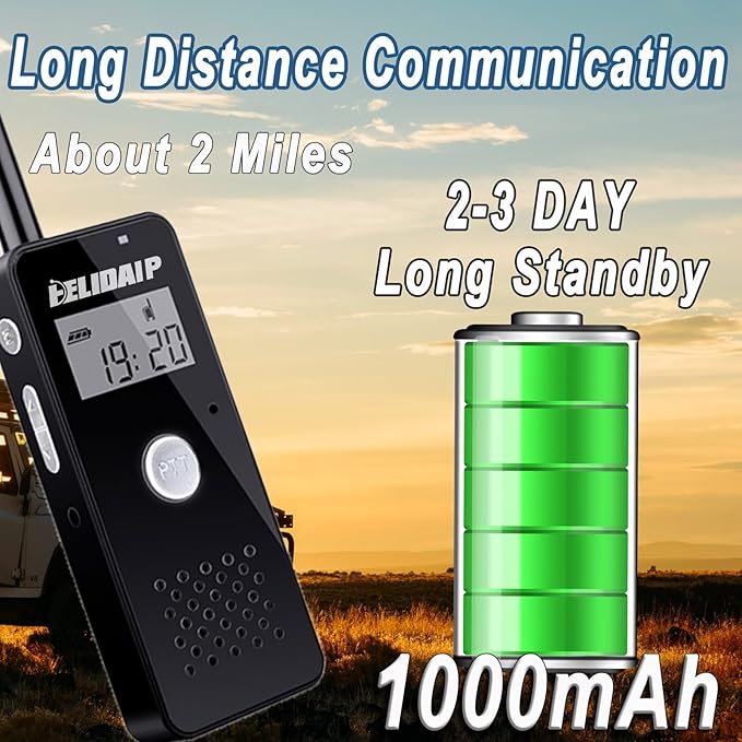 ELIDAIP T-M16 Small Walkie Talkies, Portable Two Way Radio