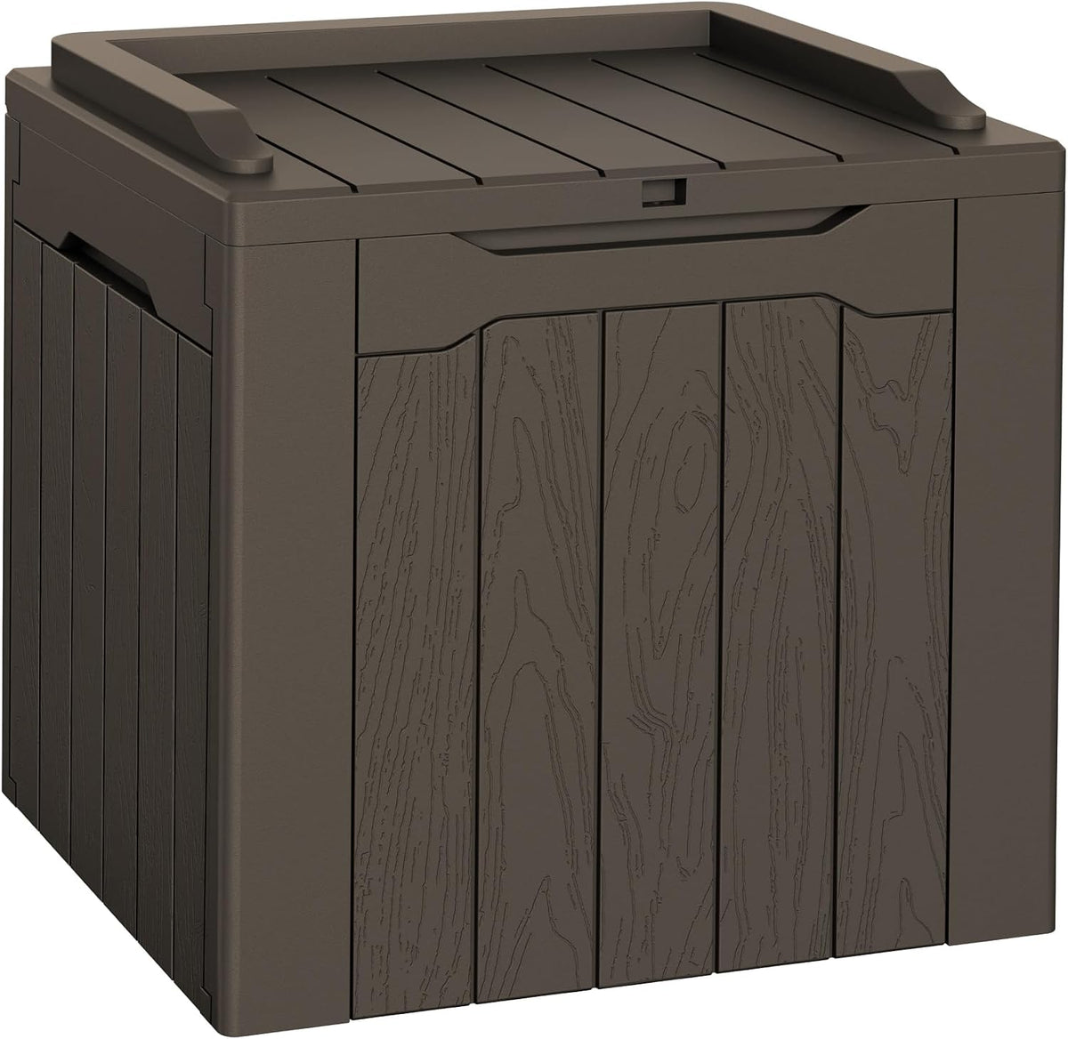 Flamaker Deck Box 31 Gallon Waterproof Resin Small Storage Box with Lid