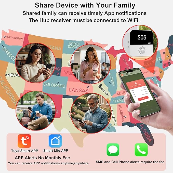 PerfeSafe Wireless Caregiver Pager Life Alert System