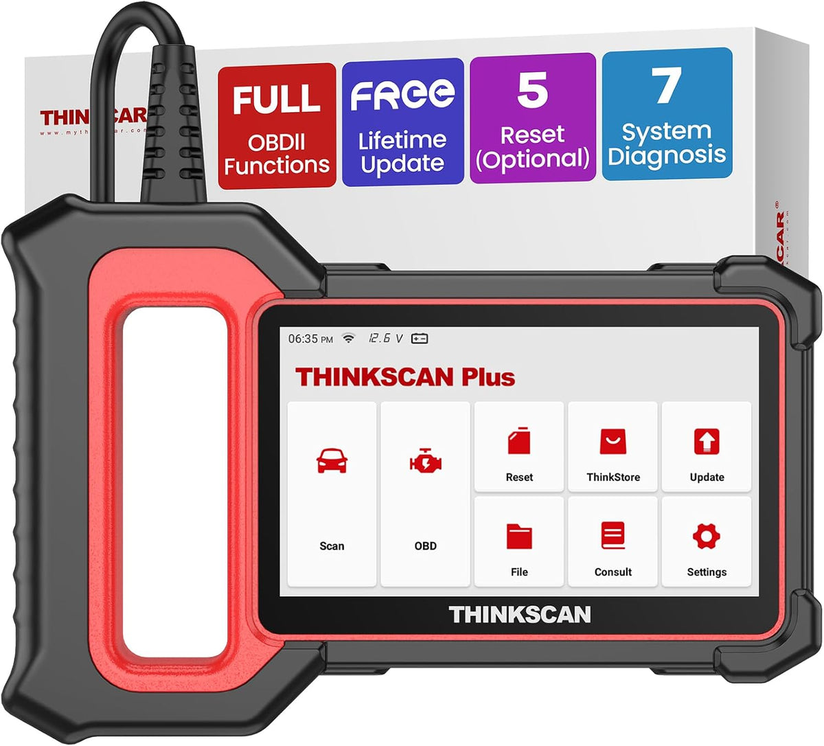 THINKCAR OBD2 Scanner, ThinkScan Plus S7 ABS, IC System Diagnostic Scan Tool
