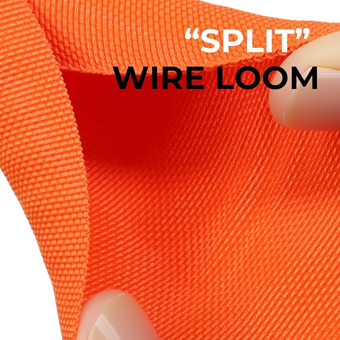 HOLED 1 inch Split Braided Cable Management Sleeve