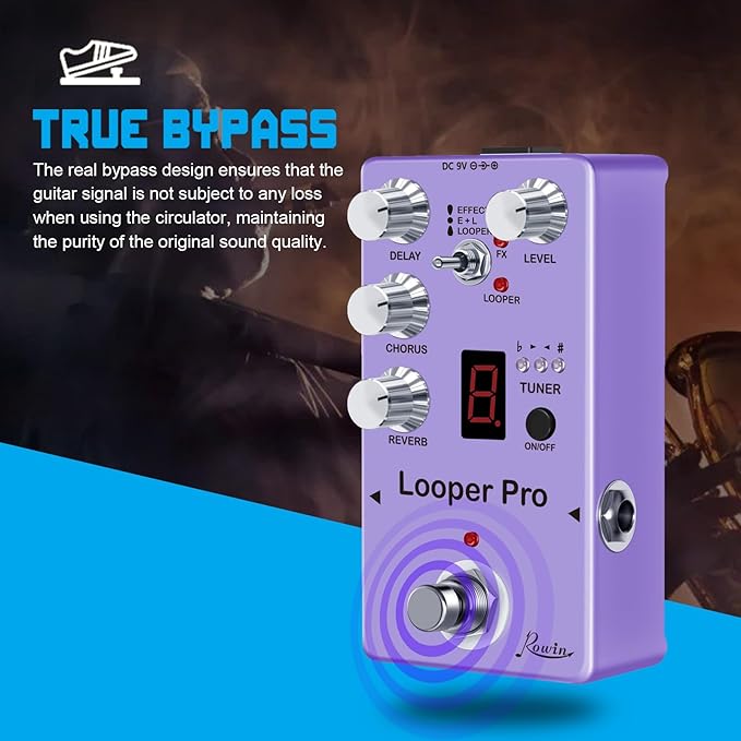 Rowin RE-05 Looper Pro Guitar Multi-Effect Pedals