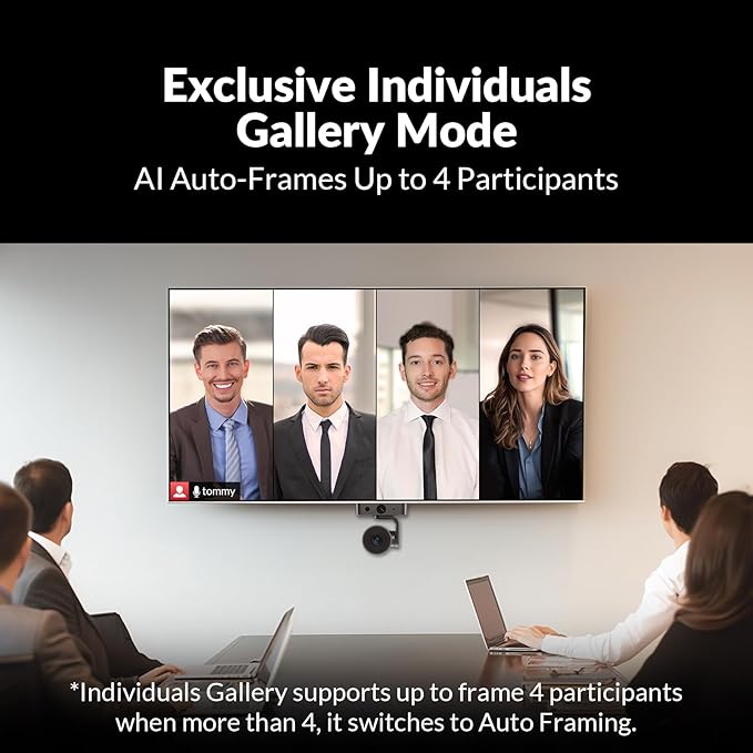 AV Access 4K Conference Room Camera, Dual Lens Cam, 3X Optical/5X Digital Zoom