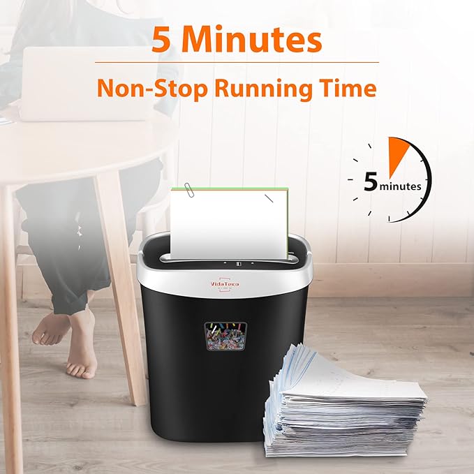 VidaTeco Paper Shredder for Home Office Heavy Duty
