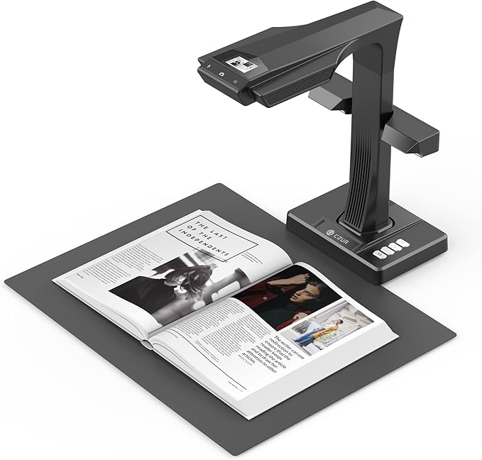 CZUR ET16 Plus Advanced Book & Document Scanner, 2nd Gen Auto-Flatten&Deskew