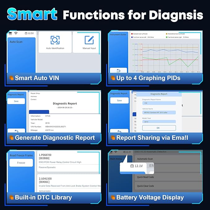XTOOL D6 OBD2 Scanner, 2026 Full System Diagnostic Scan Tool, Free Update Car