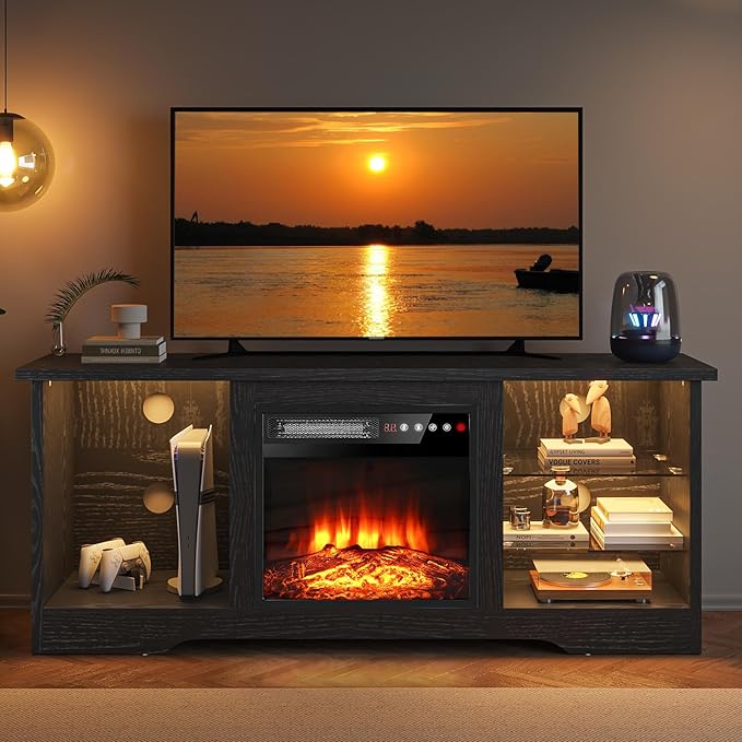 VITESSE 58 Inches Fireplace TV Stand
