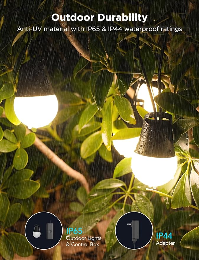 Govee Smart Outdoor String Lights 2, 96ft RGBIC Outdoor Lights