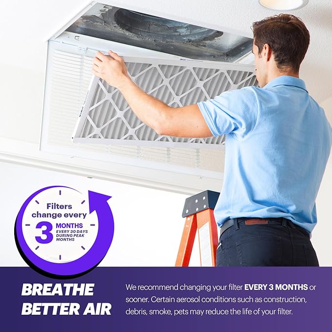 BNX TruFilter 20x30x1 Air Filter MERV 8 (4-Pack)