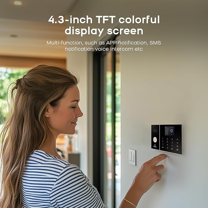 PGST WiFi Alarm System for Home Security, DIY Door Alarm Sensors, Tuya App