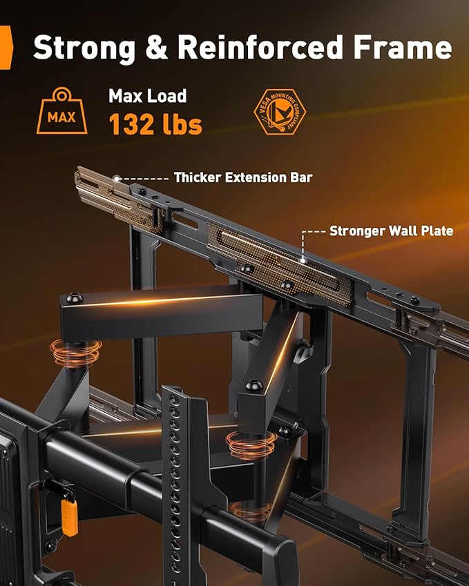 Perlegear Full Motion TV Wall Mount