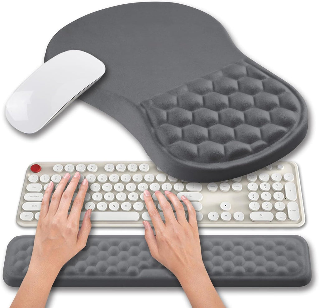 Hokafenle 2 in 1 Ergonomic Mouse Pad Wrist Support & Wrist Rest