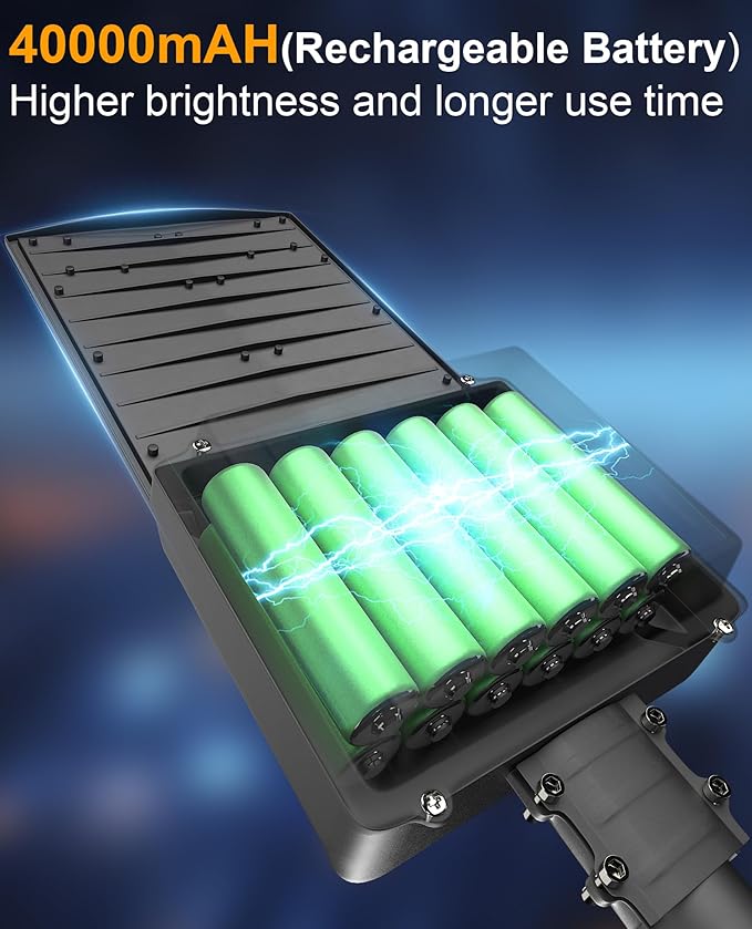 JAYNLT Y-9000W Solar Street Lights Outdoor, 6500K 700000LM High Power Parking