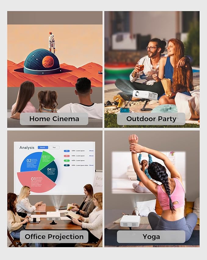 Aurzen Projector Foldable Stand, Ultra-Compact