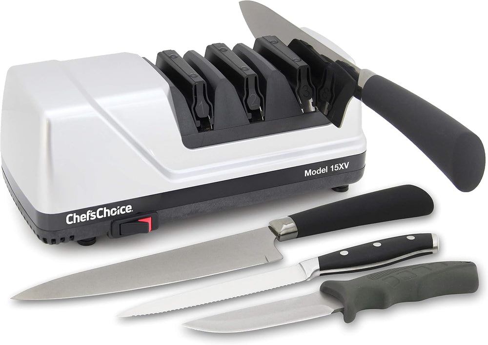 Chef’sChoice 15XV EdgeSelect Professional Electric Knife Sharpener with 100-P...