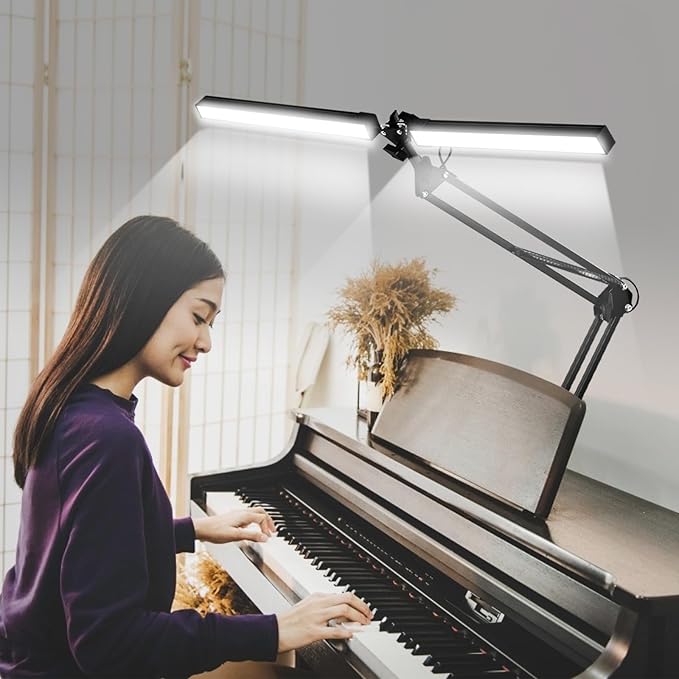 2-in-1 LED Desk Lamp, 24W Brightestwith Table Lamp
