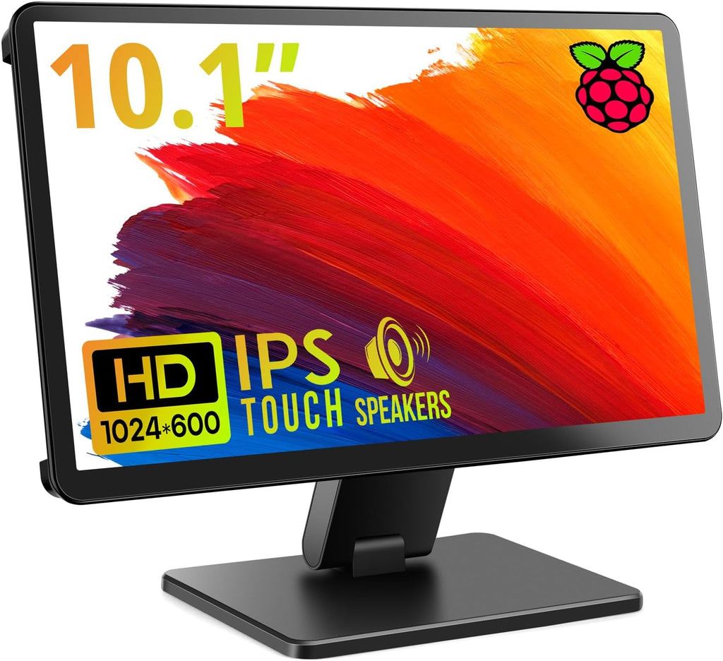 Touch Screen Monitor with Case, ROADOM 10.1’’ Raspberry Pi Screen, IPS FHD