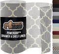 GORILLA GRIP powerGRIP Drawer Shelf and Cabinet Liner, Thick Strong Hold