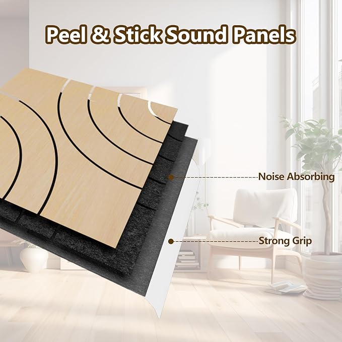 ARMURO 4 Packs Acoustic Wall Panels
