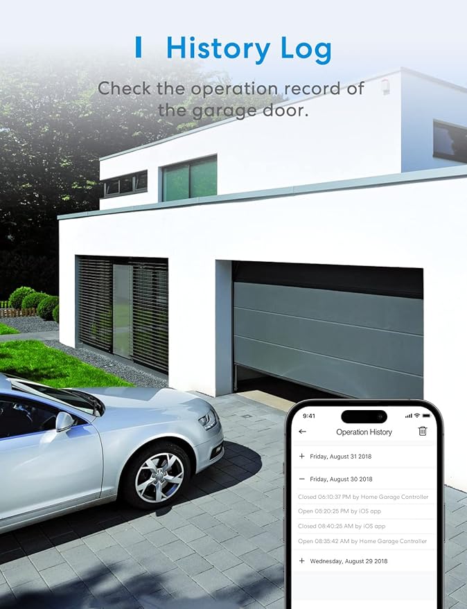 meross Smart Garage Door Opener Remote, Compatible