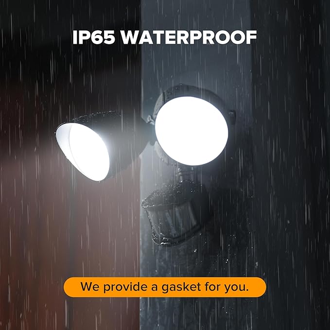 LUTEC 32W 3500 Lumen LED Security Lights Motion Sensor Light Outdoor, 5000K