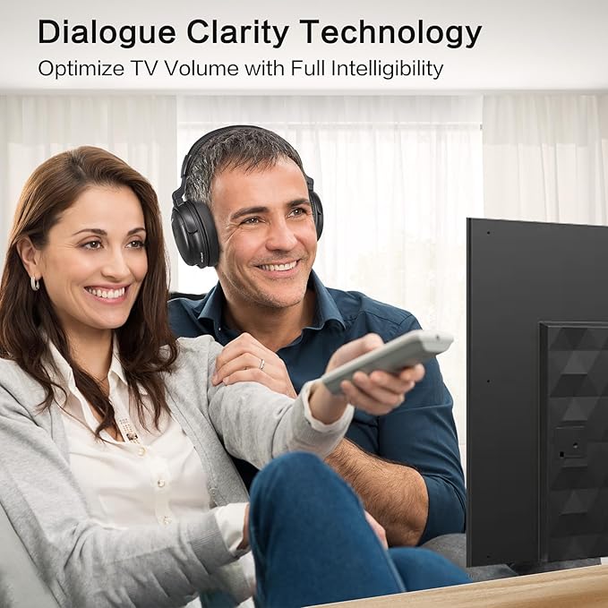 SIMOLIO Wireless Headphones for TV