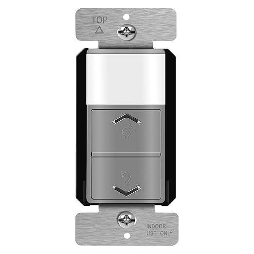 TOPGREENER Motion Sensor Light Switch Dimmer, Electronic Dimmer