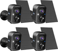 Hiseeu Security Cameras Wireless Outdoor, PIR/AI Motion Detection, Waterproof (4pcs)
