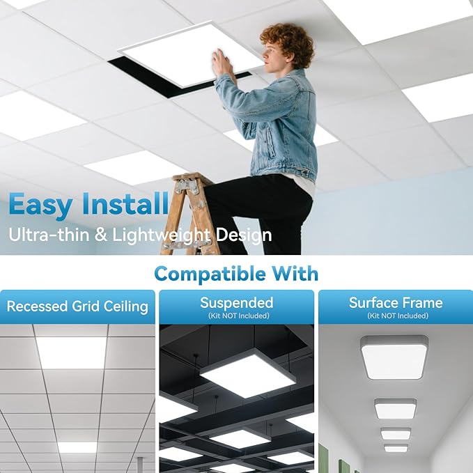 Msbfi 2x2 LED Flat Panel Light (16 Pack)