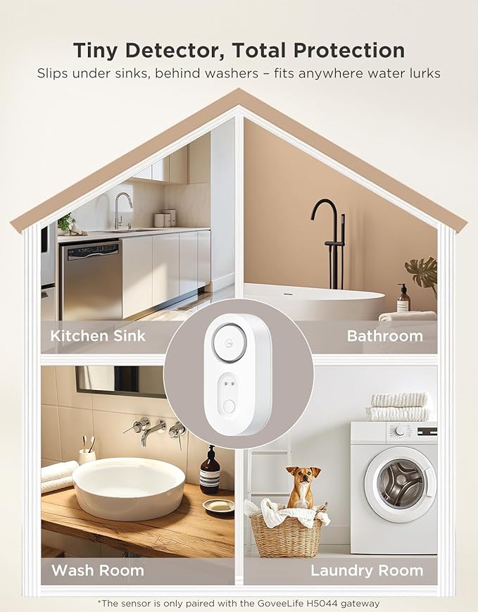 GoveeLife Water Leak Detector 3 Pack