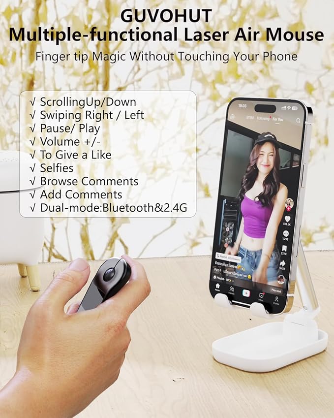 GUVOHUT Air Mouse for PC/iOS/Android