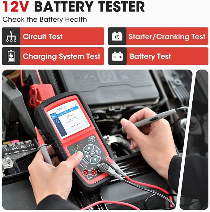 Autel AL539B OBD2 Scanner, 3-in-1 Code Reader Battery Tester Avometer