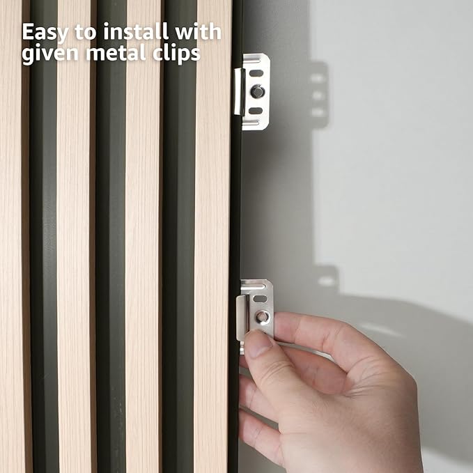Art3d 8-Pack WPC Wood Slat Wall Panel