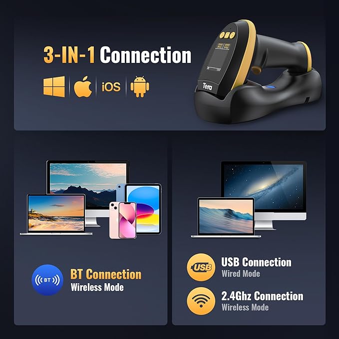 Tera Barcode Scanner Wireless