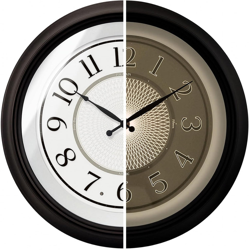 FOUNTAIN DESIGNS Galaxy 18 Inch Luminous Atomic Wall Clock