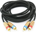 NewFantasia Audiophiles 2RCA Male to 2RCA Male Stereo Audio Cable HiFi System