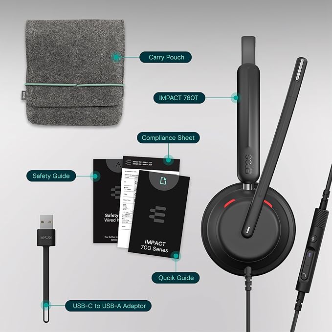 EPOS IMPACT 760T Dual-Sided Wired Headset