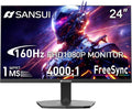 SANSUI 24 Inch Gaming Monitor 160Hz FHD 1080P Computer Monitor, FreeSync 1ms