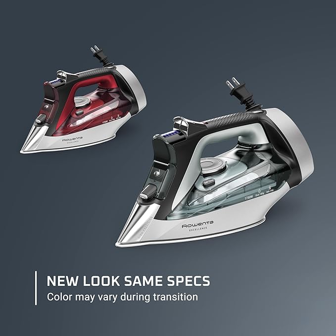 Rowenta Iron, Focus Excellence Stainless Steel Soleplate Steam Iron