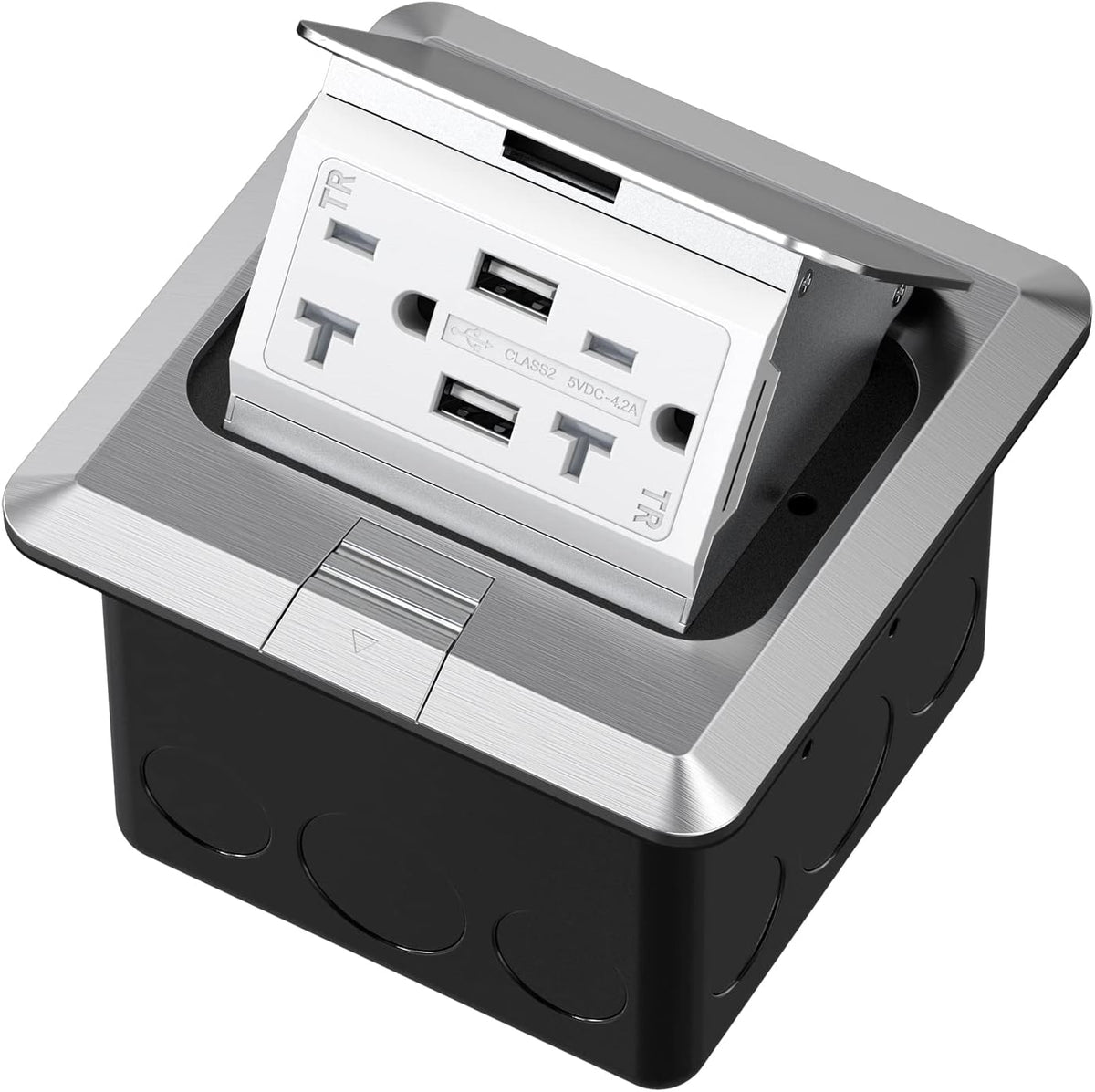 KYHSHJ 4.8A USB Chargers Pop Up Floor Waterproof Electrical Outlet Receptacle