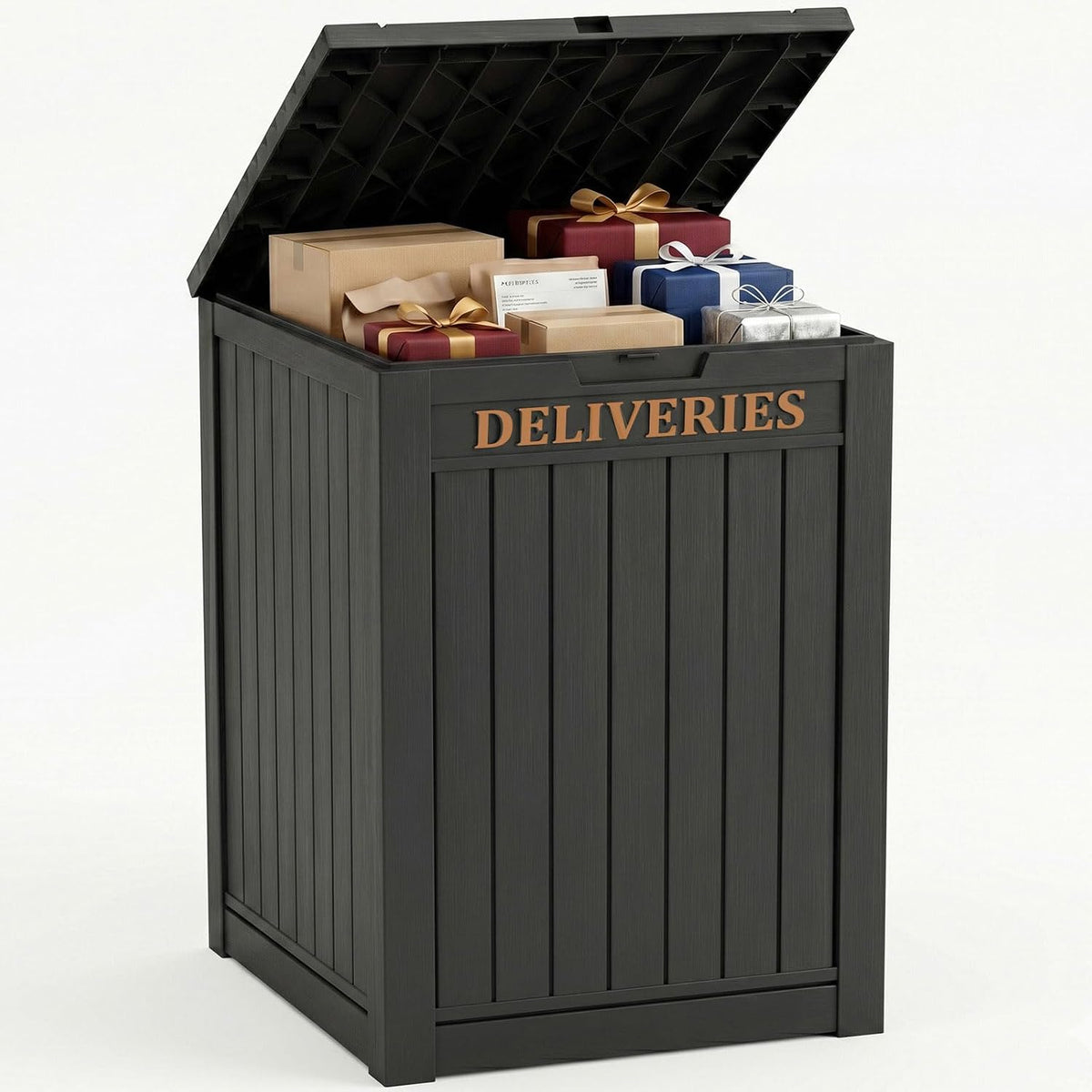 Outdoor Storage Box,90 Gallon Waterproof Package Delivery Boxes for Outside